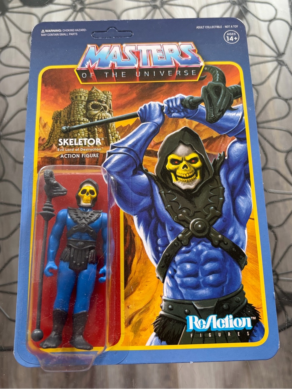 Funko Skeletor Masters Of The Universe MOTU Super 7 Reaction Toy Figure